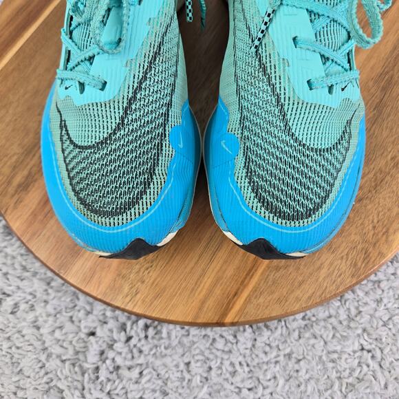 Nike ZoomX Vaporfly Next% 2 Aurora Green Blue Running Shoe Womens 8 CU4123-300 - Picture 6 of 14